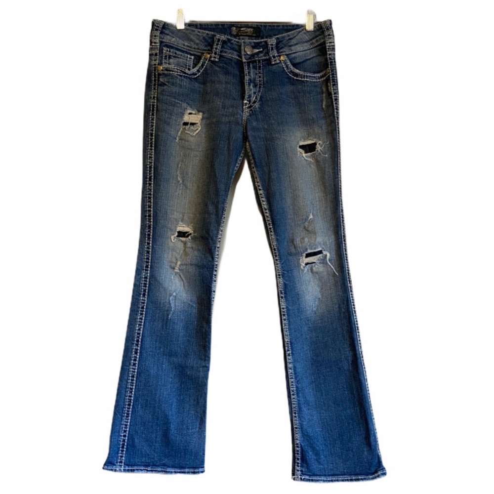 FINALSALE BKE Boot Cut Slightly Distressed Jean